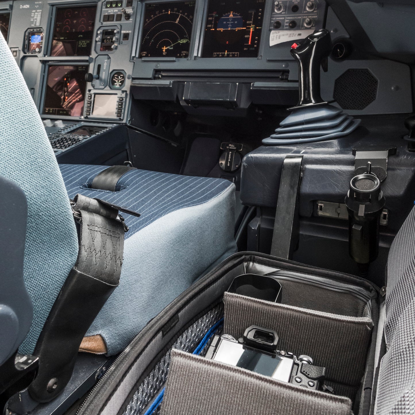 Ulrich Beinert's Airport Navigator in the cockpit of an A320