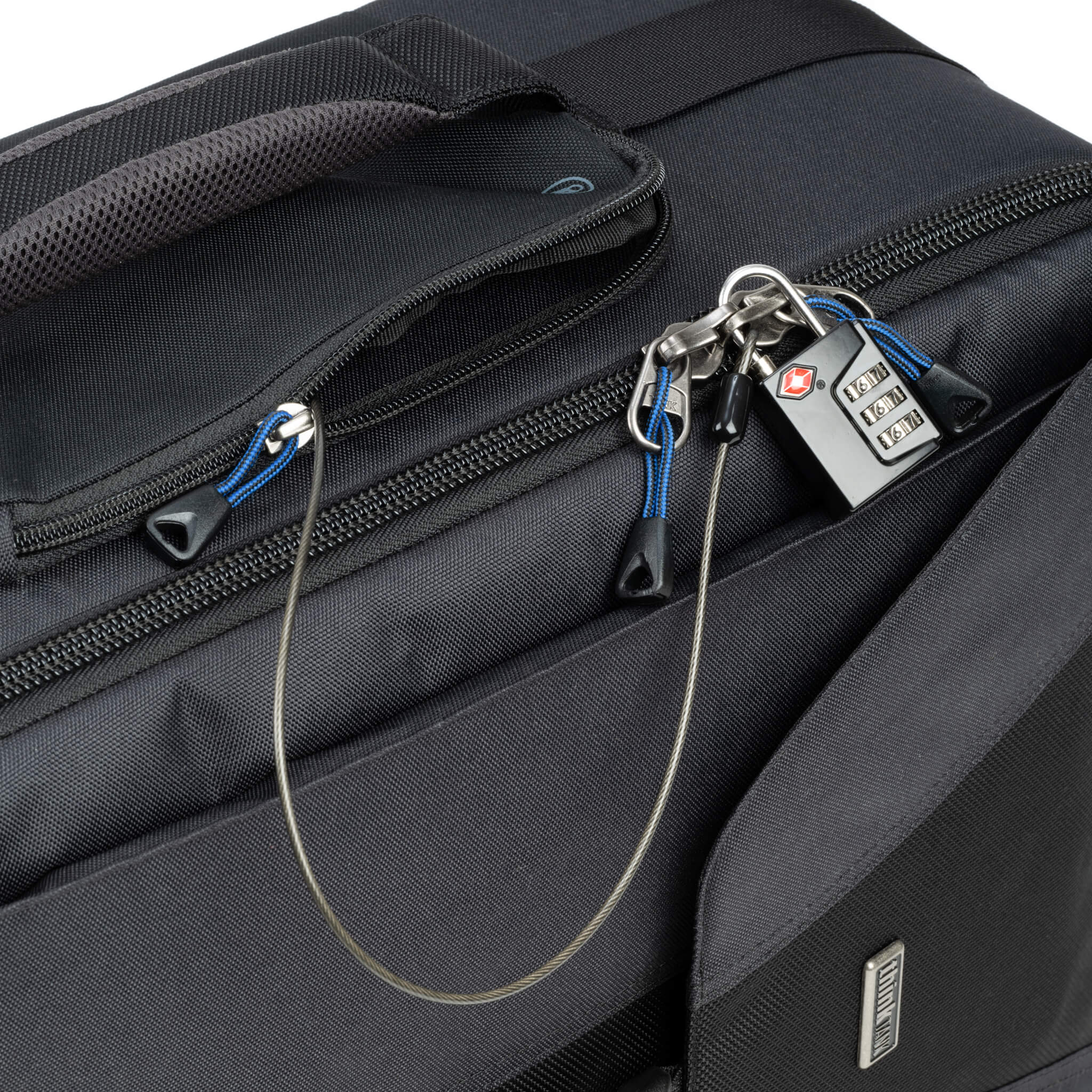 TSA-approved lock and security cable
