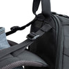 Nine-point adjustable harness system includes load lifters, sternum strap, and quick-fit waist belt