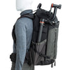 Tripod/monopod mounting system on the side