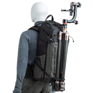 Tripod/monopod mounting system on front