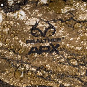 Realtree® APX logo on Camouflage Durable Water Repellent (DWR)