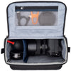 Fits one standard mirrorless body plus 2 to 4 lenses: short to medium f/4 and f/2.8 zooms or short to medium primes.