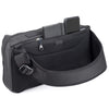 Rear zipper pocket fits a phone or notebook