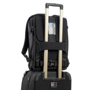Luggage pass-through strap for easy airport travel
