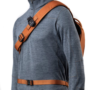 Greatly improved shoulder strap and stabilizer strap
