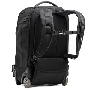 Deployable shoulder straps feature wide dual-density foam covered in Ultra Spandura for comfortable all-day carry