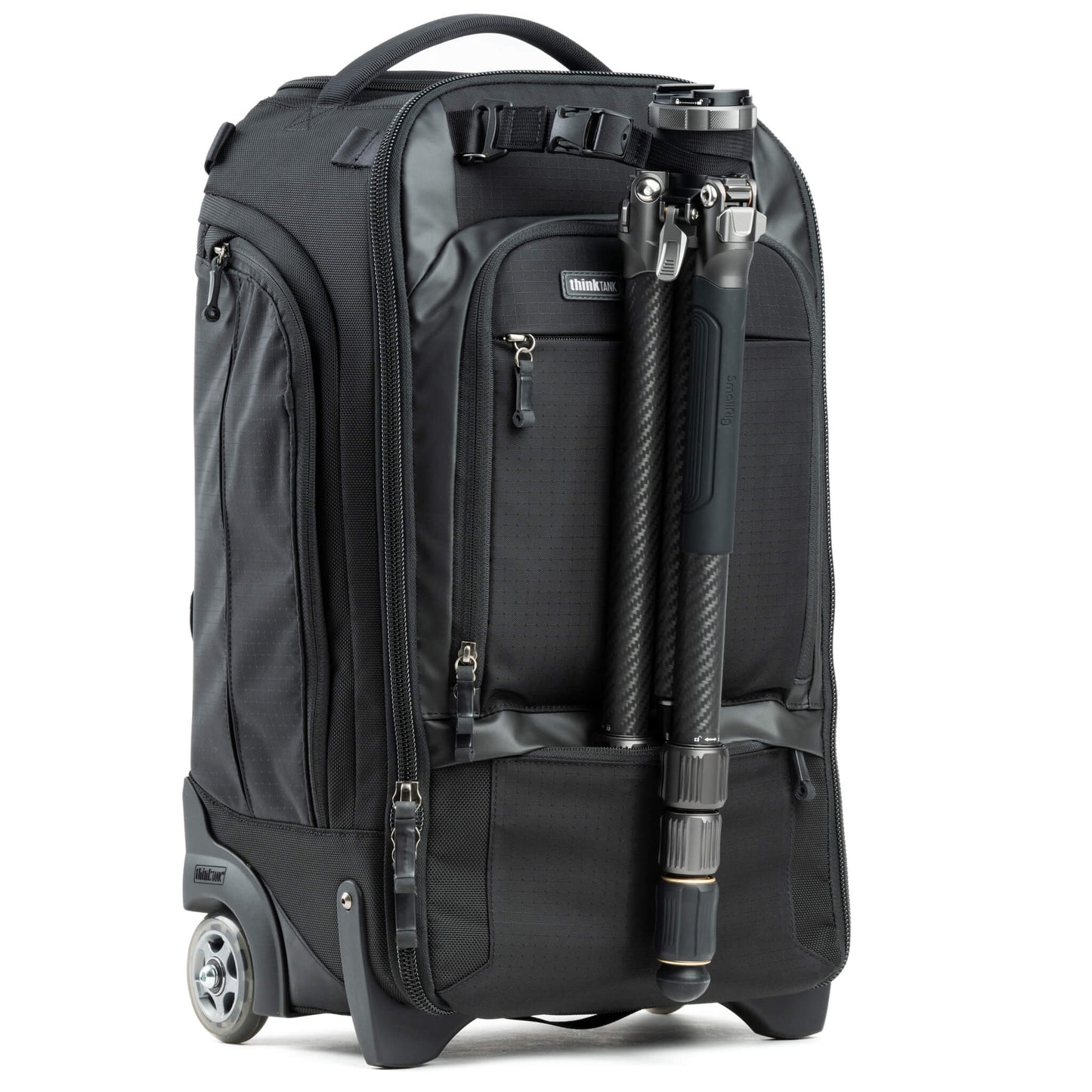Front panel tripod carry (strap included)