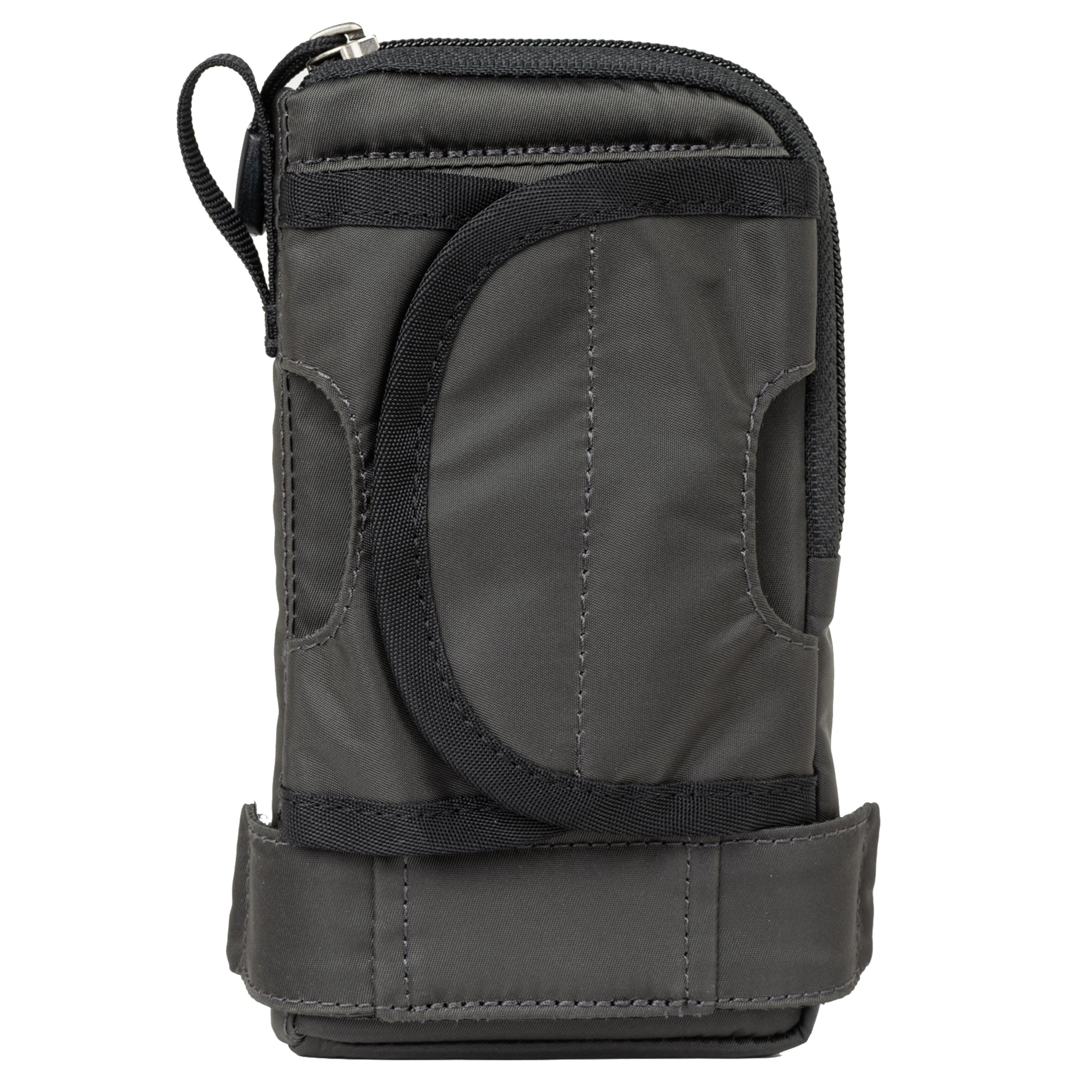 Flaps attach to shoulder straps or webbing rail with hook & loop