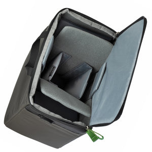 Adjustable dividers included for stacking and subdividing compartments