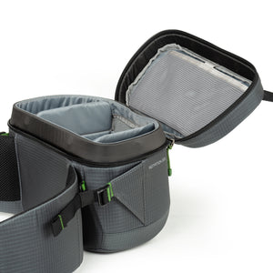 One-handed magnetic opening with zipper closure for complete security