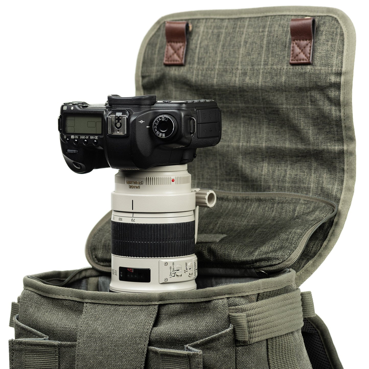 Top and rear-panel access to camera gear