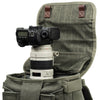 Top and rear-panel access to camera gear