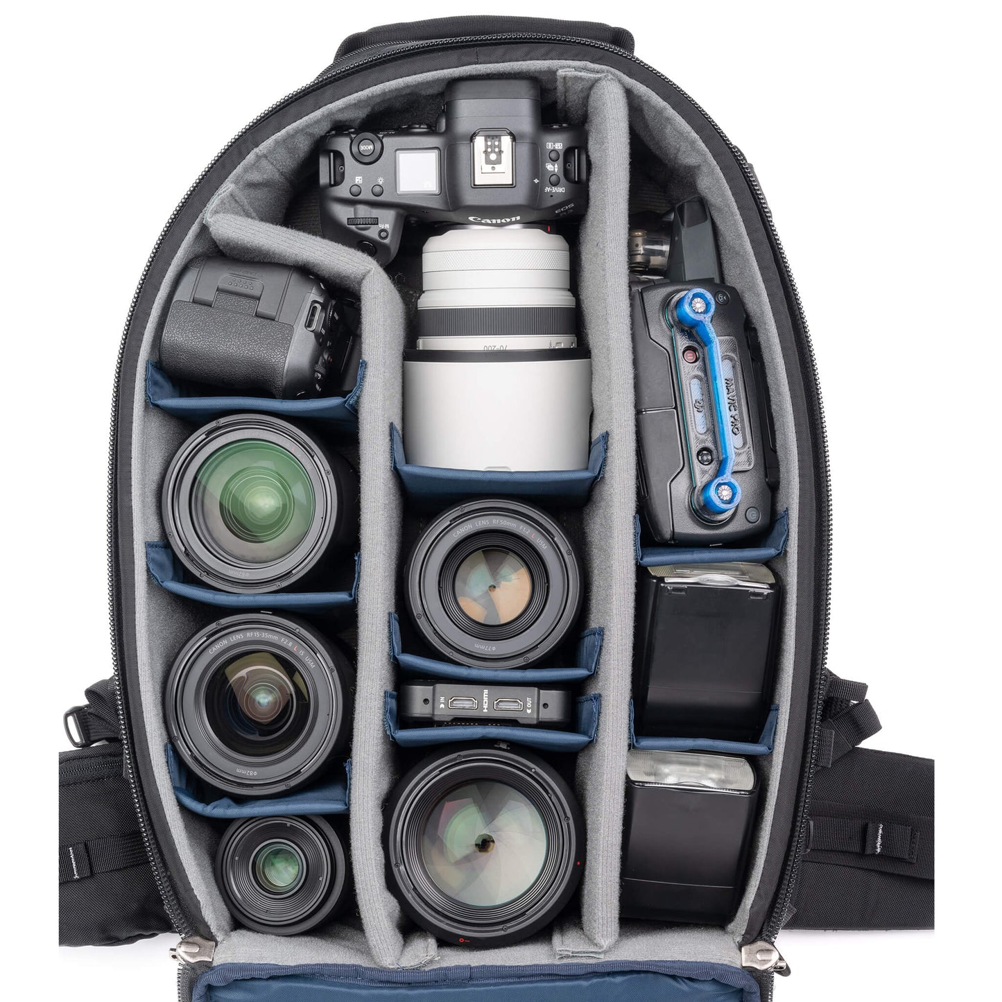 Canon R3, 70-200mm f/2.8, R5, MAVIC, Flashes, 50mm f/1.2, 85mm f/1.2, 24-70mm f/2.8, 15-35mm f/2.8, 35mm f/1.8