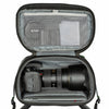 Fits one gripped Mirrorless or DSLR kit with 3–5 lenses or one ungripped Mirrorless or DSLR body with 70-200mm f/2.8 attached