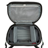 8.5-Liter rotating beltpack features customizable dividers and a zippered mesh pocket