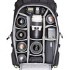 Canon 1DX with 70-200mm f/2.8 attached, 16-35mm f/2.8, 85mm f/1.8, 580 EXII flash, Filter Nest, 24-70mm f/2.8, Sigma 35mm f/1.4 ART, 100mm f/2.8, Macro, T5-E 90mm f/2.8, rain cover