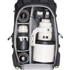 Canon 1DX with 400mm f/2.8 attached, 16-35mm f/2.8, 70-200mm f/2.8, 24-70mm f/2.8