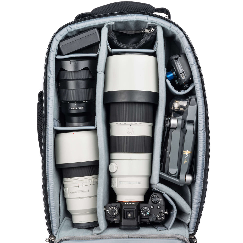 
                  
                    Sony Gripped A1+200-600mm f/5.6-6.3, 70-200mm f/2.8, 24-70mm f/2.8, DJI Mavic drone
                  
                