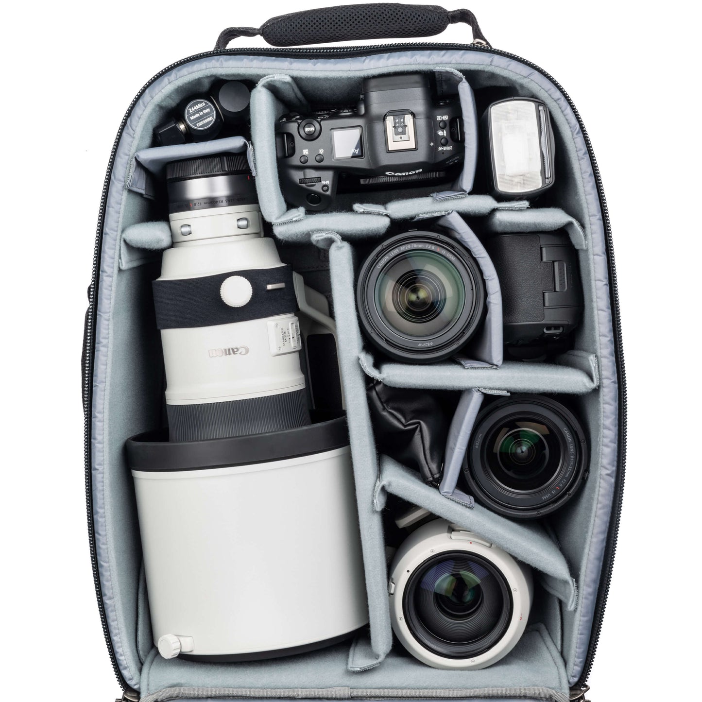 Canon 400mm f/2.8, R3, R5+24-70mm f/2.8, 15-35mm f/2.8, 70-200mm f/2.8, Flash