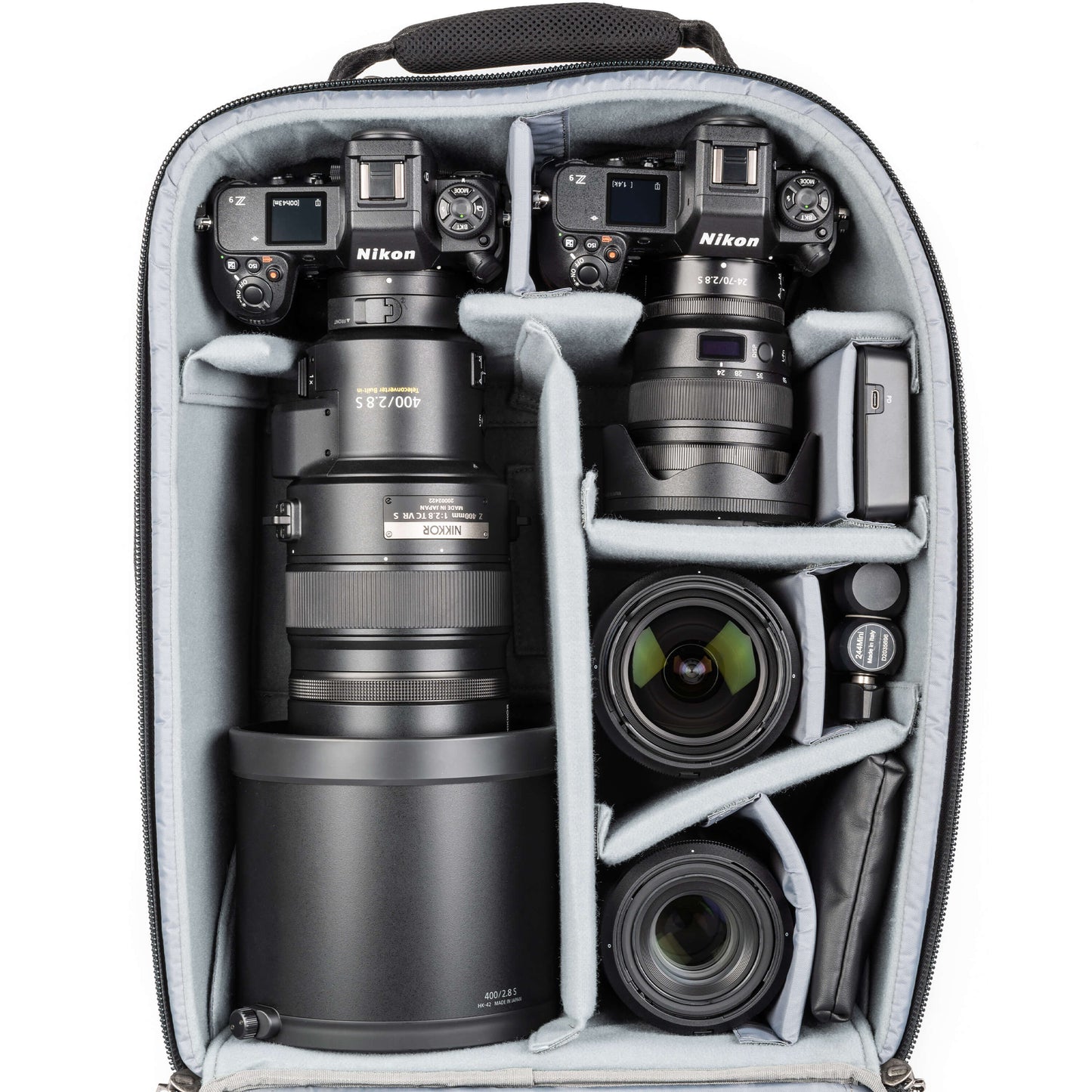 Nikon Z9+400mm f/2.8, Z9+24-70mm f/2.8, 14-24mm f/2.8, 105mm f/2.8