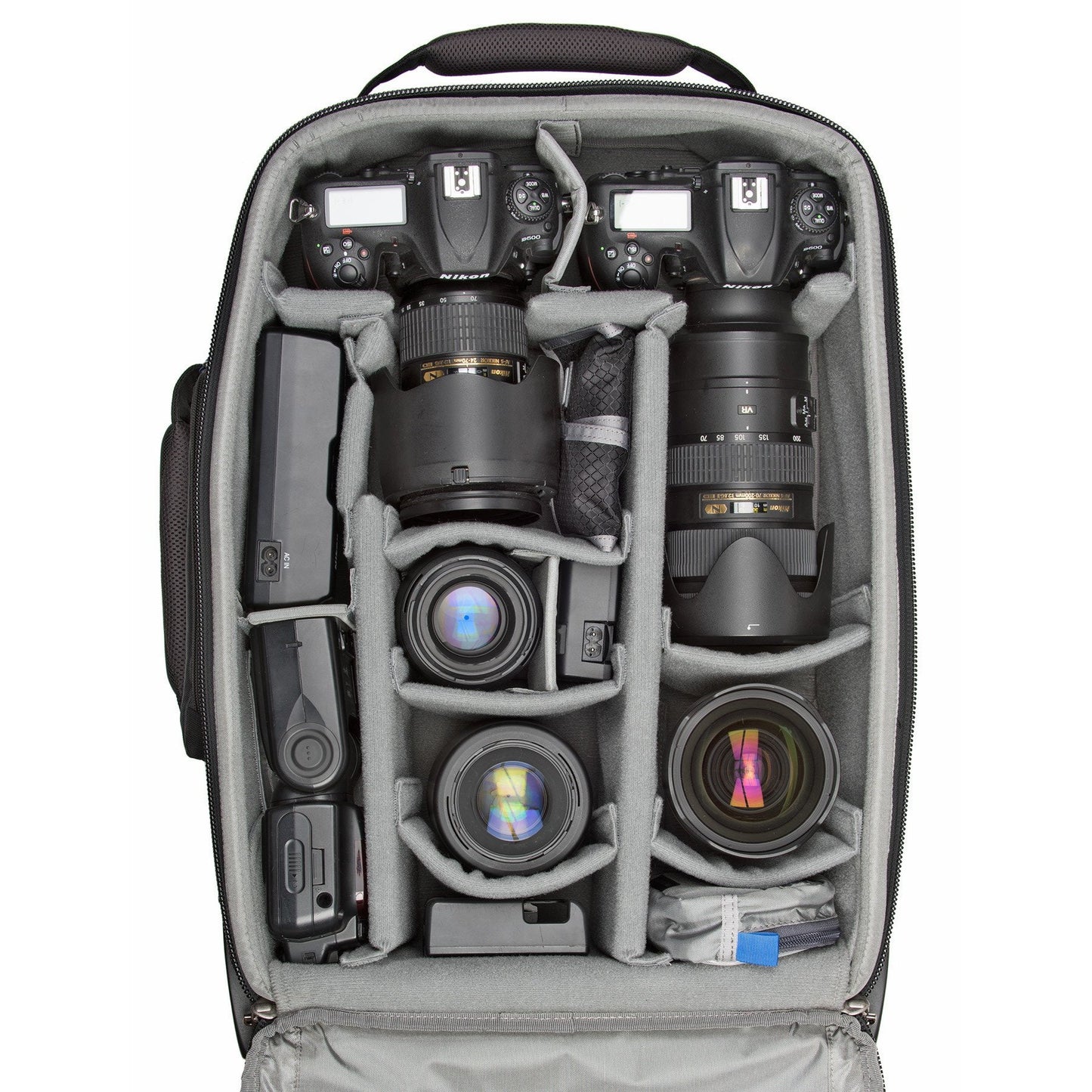 Nikon D500+24-70mm f/2.8, D500+70-200mm f/2.8, 50mm f/1.4, 105mm f/2.8, 14-24mm f/2.8, Flash