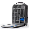 Reinforced dividers support heavy gear.