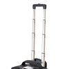 Custom designed retractable handle with inset channel on aluminum tubing adds strength and durability