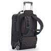 Integrated backpack straps with comfortable shoulder harness and back panel padding