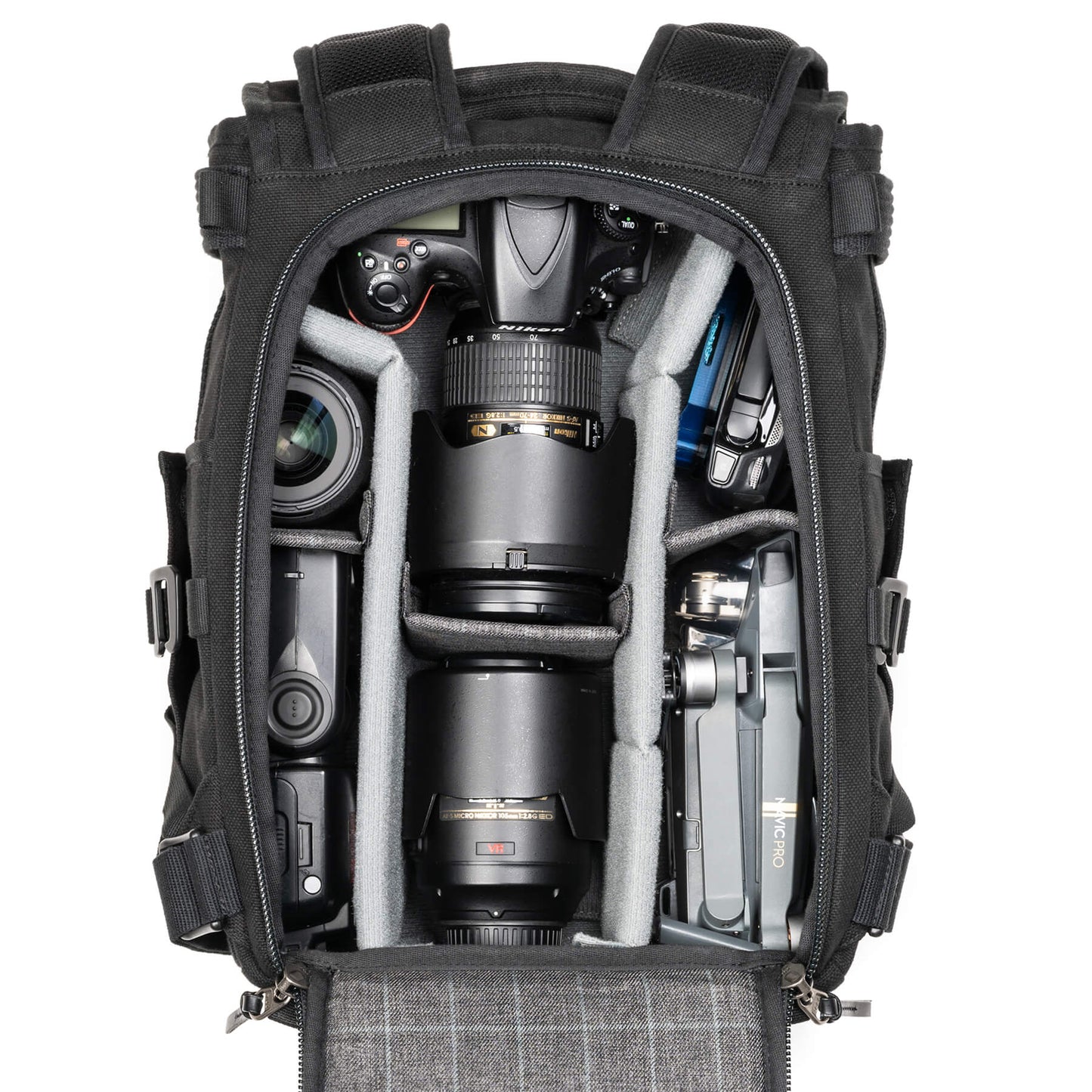 One body two primes, a drone, and a flash