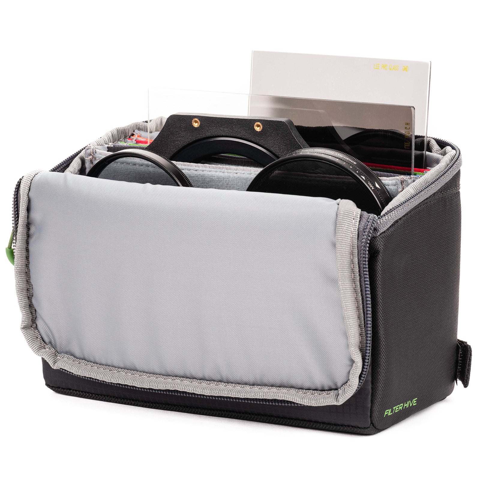 Zippered top lid