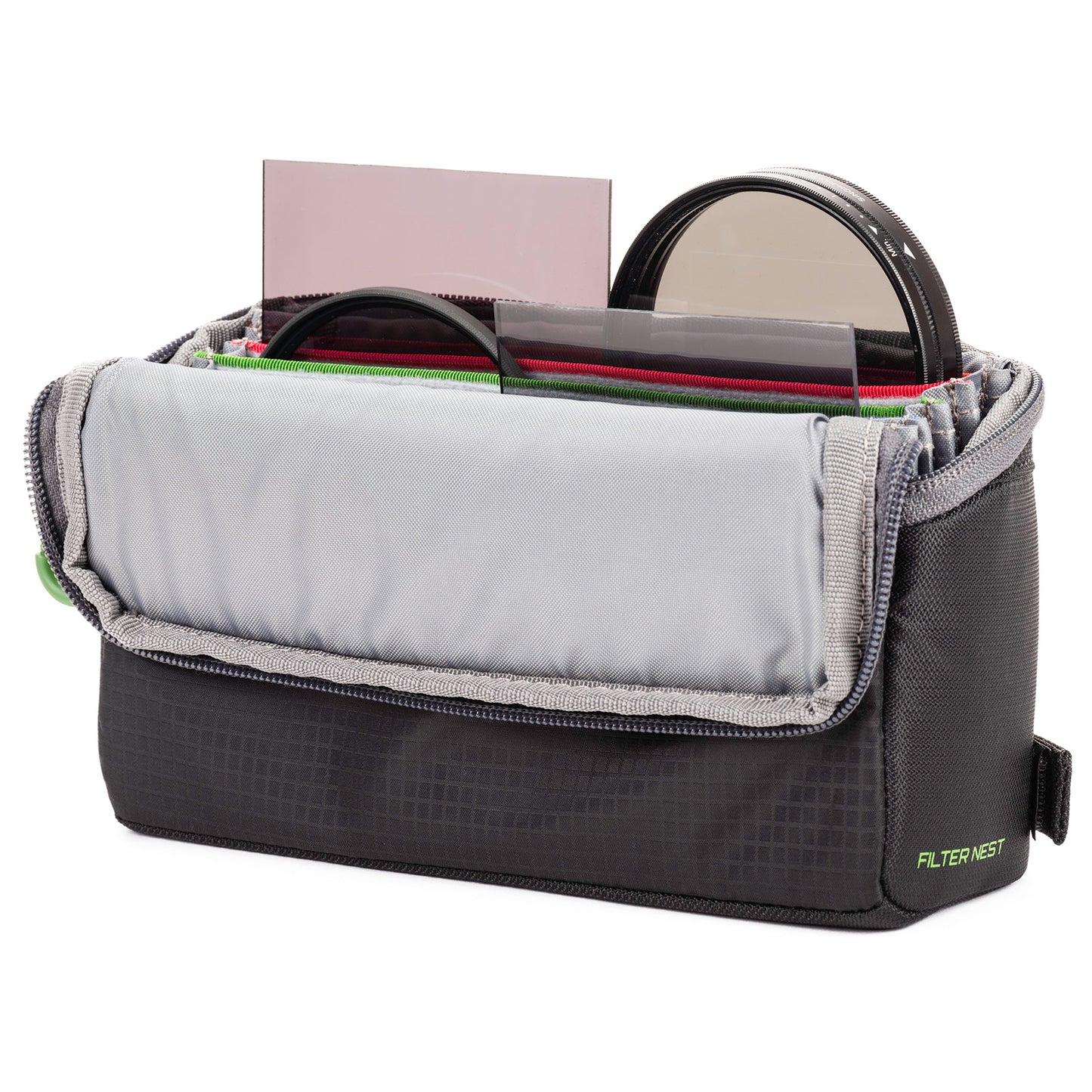 Zippered top flap