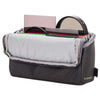 Zippered top flap