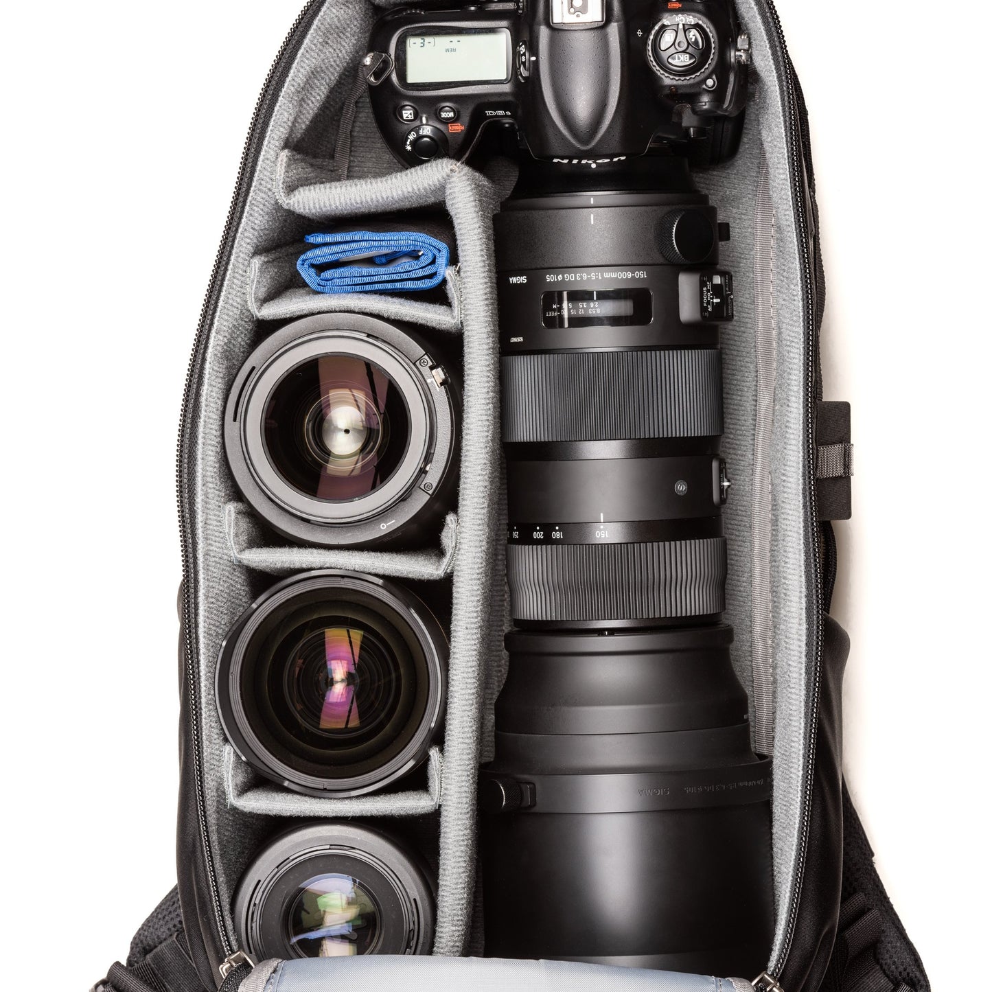 Nikon D3S+150-600mm f/5-6.3 Sport with hood extended, 24-70mm f/2.8, 24-70mm f/2.8, 105mm f/2.8