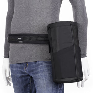 Pouch rotates or locks on a belt
