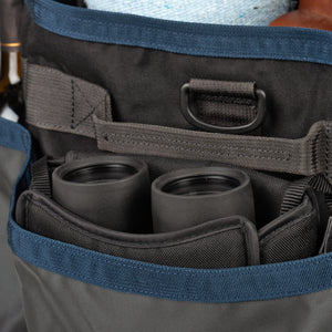 Side pockets fit extra items