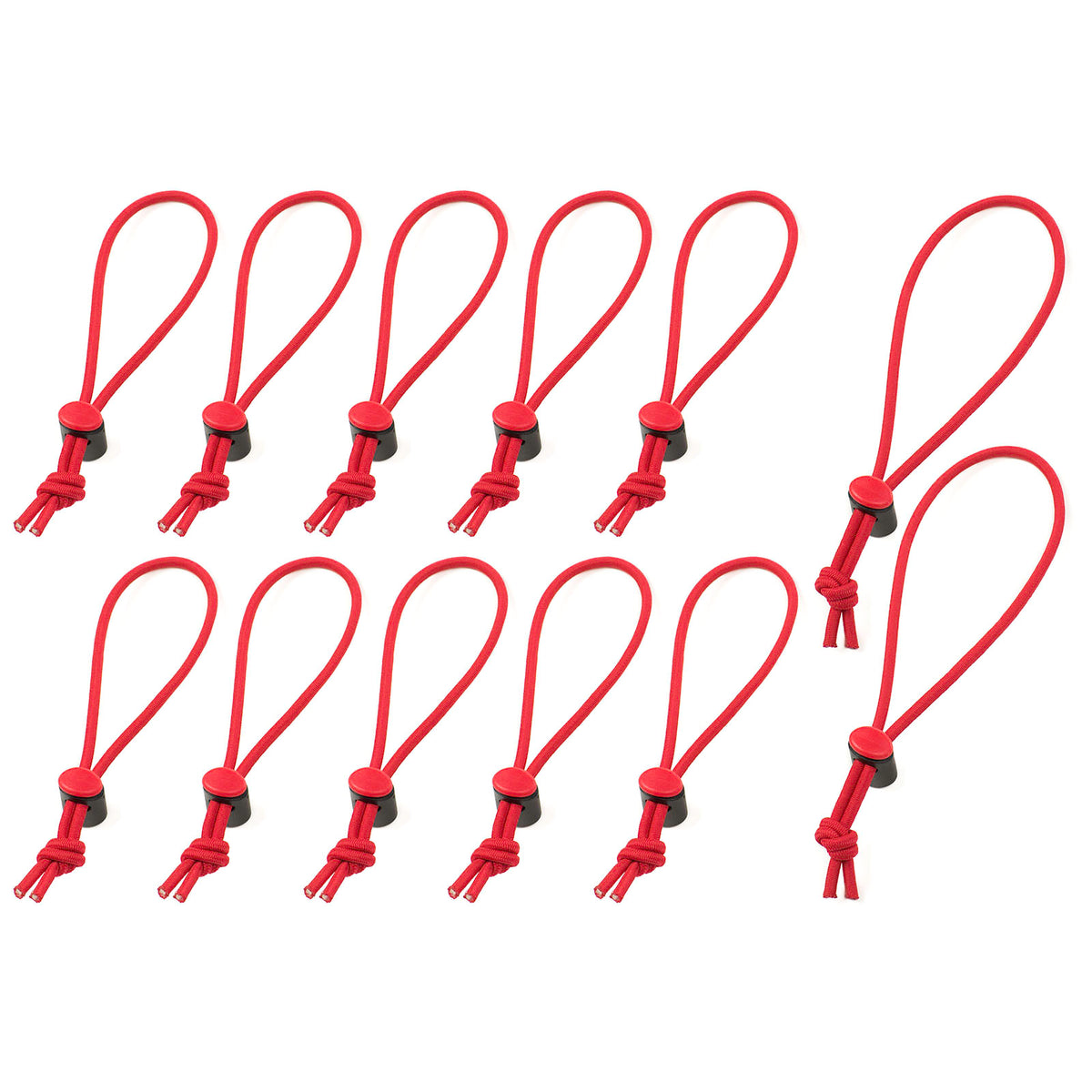 Red Whips™ - Elastic bungie cable ties for attaching gear to