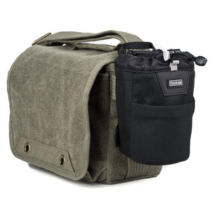 Webbing rail to accommodate modular pouches or carabineer (not included)