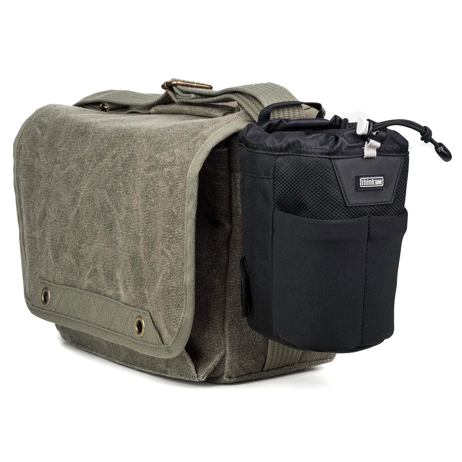 Webbing rail to accommodate modular pouches or carabineer