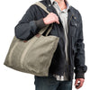 Long tote straps easily fit on your shoulder when the bag is stuffed full
