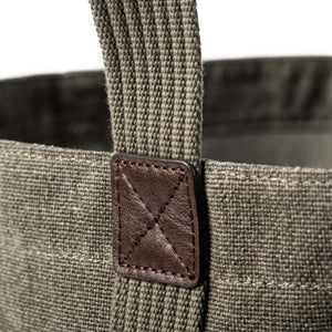 Canvas material, triple stitched, leather reinforced stress points, thick web