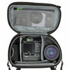 Fits one gripped Mirrorless or DSLR kit with 3-5 lenses or 70-200mm f/2.8 attached