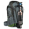 Tripod carries easily on the front and/or side panels