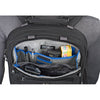 Upper front pocket with organizer for accessories