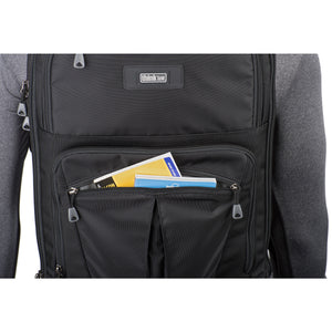 Lower front pocket with zippered pocket for accessories