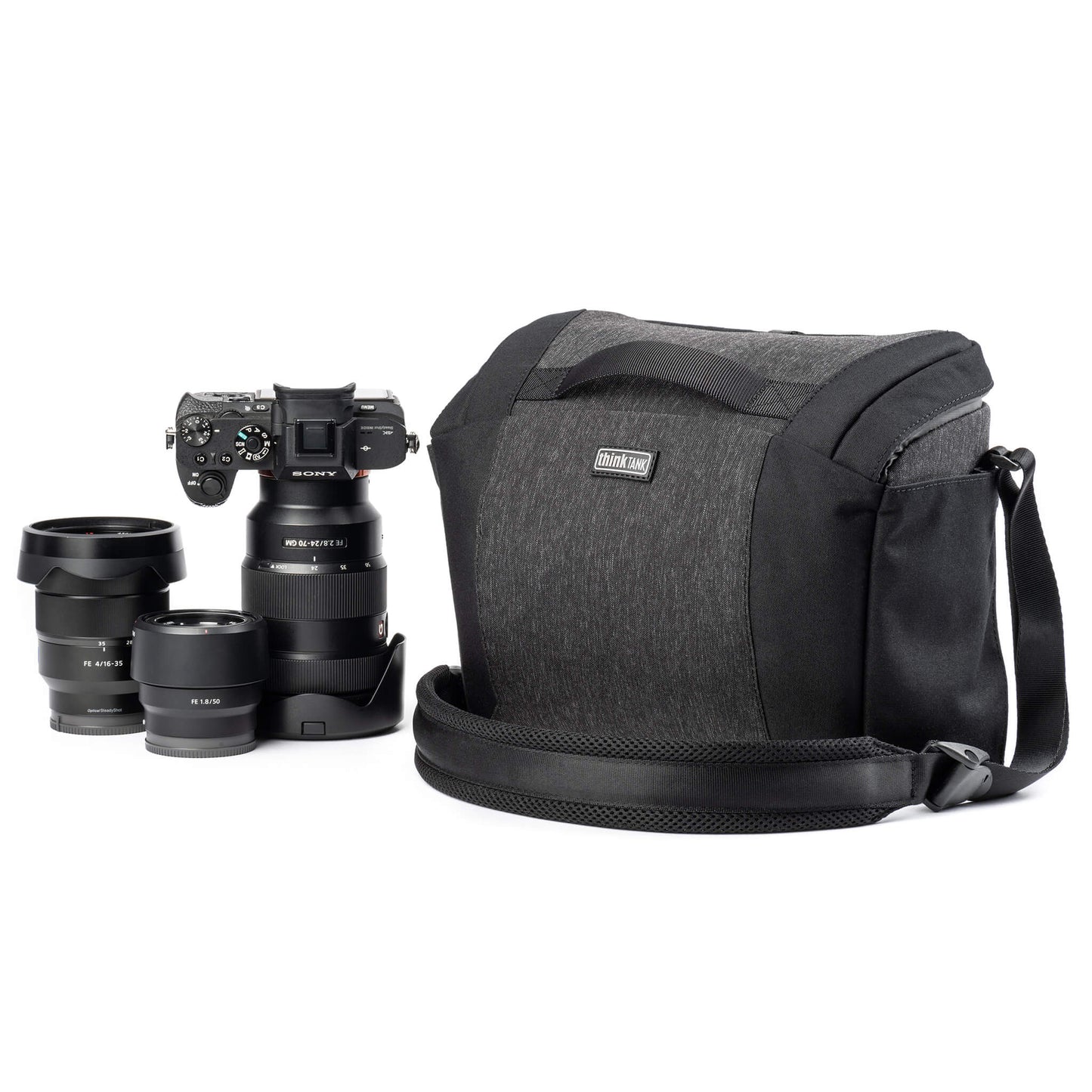 SpeedTop 15 Crossbody camera bag with gear