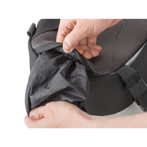 Seam-sealed rain cover included in dedicated pocket