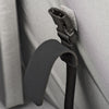Adjustable lid straps keep bag open and accessible