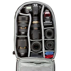 Nikon D810+70-200mm f/2.8, 14-24mm f/2.8, 24-70mm f/2.8, three additional lenses, flash