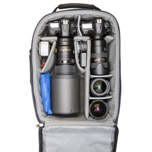 Nikon Gripped DSLR+500mm f/4, Gripped DSLR+70-200mm f/2.8, 24-70mm f/2.8, 14-24mm f/2.8